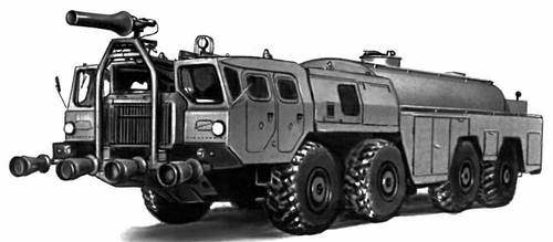 Рис. 3. Тяжёлый пожарный аэродромный автомобиль АА-60 (543)-160 (СССР).