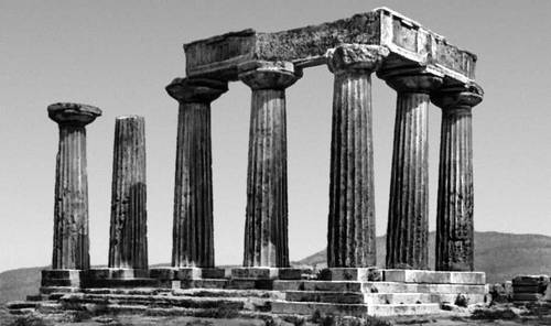 Архитектура материковой Греции. Храм Аполлона в Коринфе. Ок. 550 до н. э.