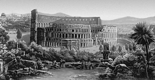 Ф. М. Матвеев. «Вид Рима, Колизей». 1816. Третьяковская галерея. Москва.