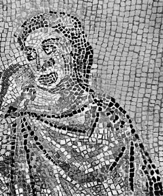 «Маска Ахилла». Мозаика из Ульпия-Эскус. 3—4 вв.