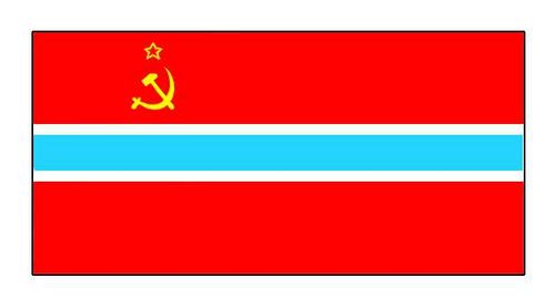 Флаг государственный. Узбекская ССР.