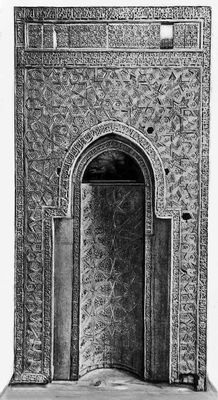 Деревянный резной михраб. 1154—60. Музей исламского искусства. Каир.
