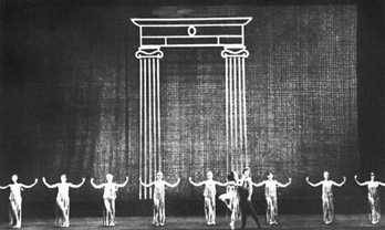 Сцена из балета «Антоний и Клеопатра» Э. Л. Лазарева. Молдавский театр оперы и балета. 1965.