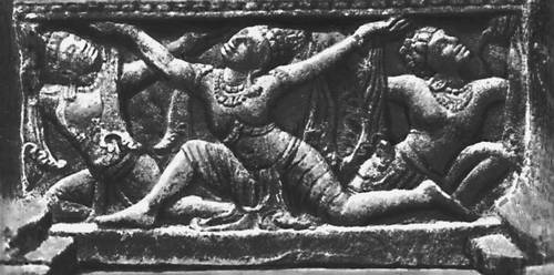 Вьетнам. Рельеф на лестнице храма в Мишоне. Камень. 9—10 вв.
