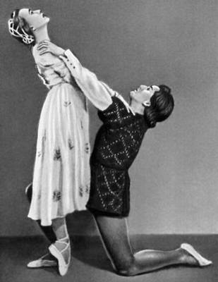 Шекспир У. «Ромео и Джульета». Сцена из балета. Большой театр. В роли Джульетты — Г. С. Уланова. 1947.