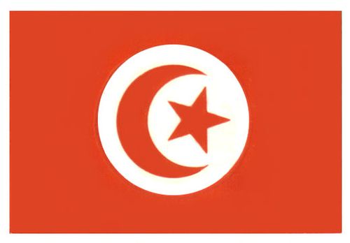 Флаг государственный. Тунис.