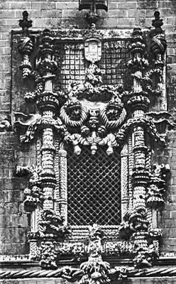 Наличник окна нефа монастыря Жезу в Томаре. Между 1508 и 1521.