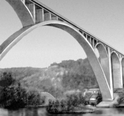 Мост им. Клемента Готвальда через Влтаву. Чехословакия.