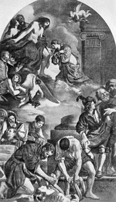 Барокко. Гверчино. «Похороны св. Петрониллы». 1621. Капитолийские музеи. Рим.