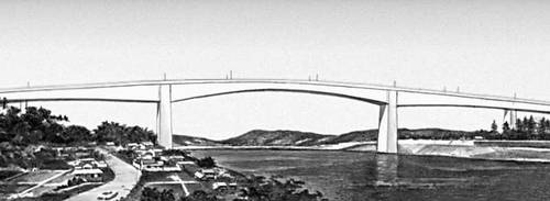 Мост через пролив Урато (Япония). 1972.