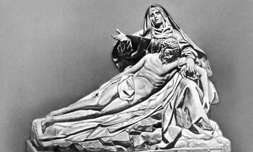 Барокко. Г. Фернандес. «Оплакивание Христа». Дерево. 1616. Национальный музей религиозной скульптуры. Вальядолид.