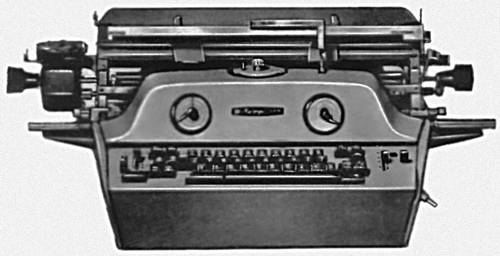 Рис. 2б. Наборно-пишущая электрическая машина («Веритайпер», модель 1010, США).