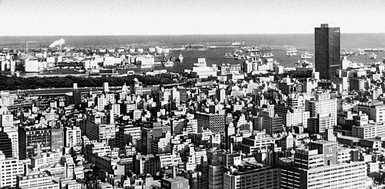 Токио. Панорама приморской части города.