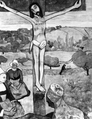 Примитивизм. П. Гоген. «Жёлтый Христос». 1889. Галерея Олбрайта. Буффало.