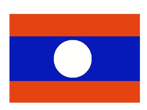 Флаг государственный. Лаос.