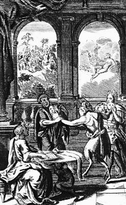 «Сатирикон». Илл. к амстердамскому изданию 1756. Гравюра на меди.