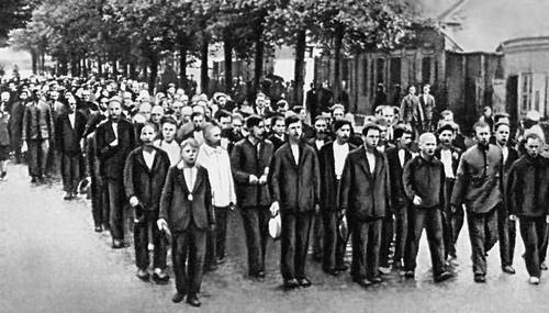 Демонстрация безработных. Рига. 1906.