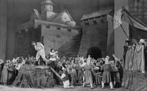 Сцена из оперы «Грозован» Д. Г. Гершфельда. Молдавский театр оперы и балета. 1956.
