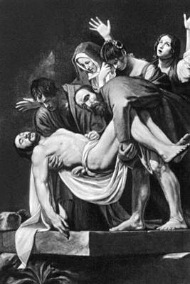 Барокко. Караваджо. «Положение во гроб». Ок. 1602—04. Ватиканская пинакотека. Рим.