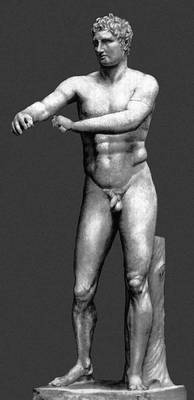 Скульптура высокой и поздней классики. Лисипп. «Апоксиомен». 2-я пол. 4 в. до н. э. Римская копия. Музей Пио-Клементино. Ватикан.