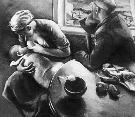 Н. Балкански. «Рабочая семья». 1936. Национальная художественная галерея. София.