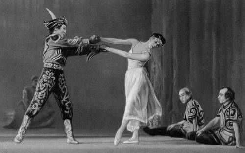 Сцена из балета «Красавица Ангара» Б. Б. Ямпилова и Л. К. Книппера. Бурятский театр оперы и балета. 1959.