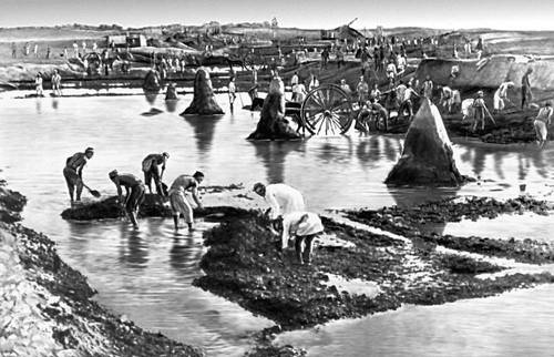 Строительство Большого Ферганского канала. 1939.