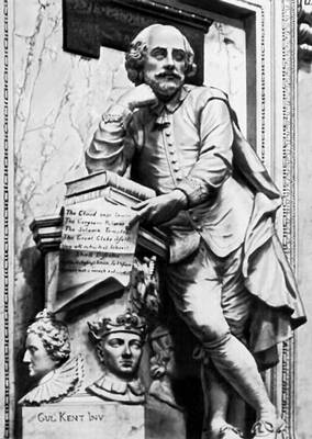 Памятник У. Шекспиру в «уголке поэтов» Вестминстерского аббатства. Скульптор П. Шимейкерс. 2-я половина 18 в.