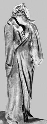 О. Роден. Статуя О. де Бальзака. 1897. Гипс. Музей О. Родена, Париж.