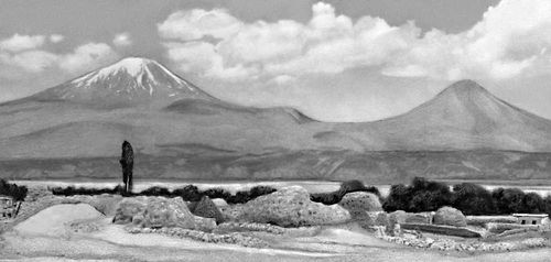 Армянское нагорье. Вулканический массив.