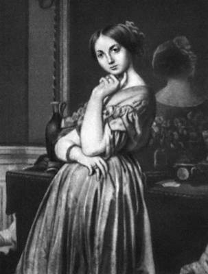 Энгр Ж. О. Д. Портрет графини Луизы д'Оссонвиль. 1845. Собрание Фрик. Нью-Йорк.