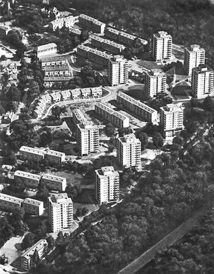 X. Беннет, Р. Мэтью, Л. Мартин, У. Льюис. Жилой комплекс Олтон в Роухэмптоне в Лондоне. 1951—59.