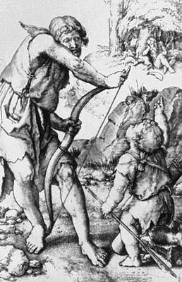Лука Лейденский. «Ламех и Каин». 1524.
