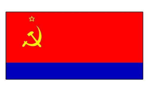 Азербайджанская ССР. Флаг государственный.