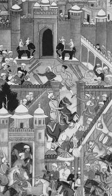 Вступление Бабура во дворец султана Ибрахима в Агре после взятия города. Могольская миниатюра 16 в.