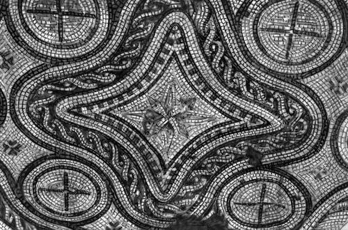 Аполлония Иллирийская. Фрагмент мозаичного пола жилого дома. 2 — 3 вв.