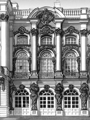 Большой (Екатерининский) дворец. Архитектор В. В. Растрелли. 1752—57.