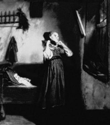 К. Манес. «Деревенская девочка перед зеркалом». 1872. Национальная галерея. Прага.