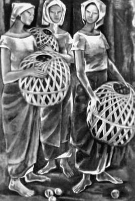 Филиппины. А. Магсайсай-Хо. «Три женщины». 1970. Частное собрание.