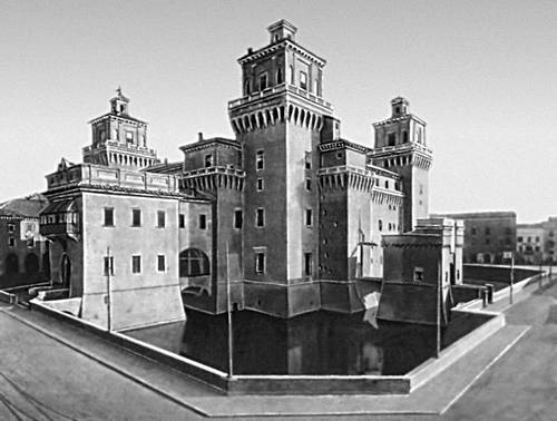 Феррара. Замок Эсте. 1385—1544. Архитекторы Бартолино да Новара и Джироламо да Карпи.