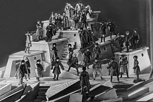 Сцена из спектакля «Анзор» А. И. Шаншиашвили. 1928. Реж. А. В. Ахметели.