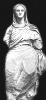«Деметра Книдская». Мрамор. Около 340 до н. э. Круг скульптора Бриаксиса. Британский музей. Лондон.
