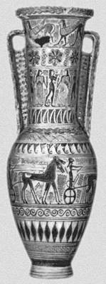 Протоаттический лутрофор (из Аттики). 700—680 до н. э. Лувр. Париж.