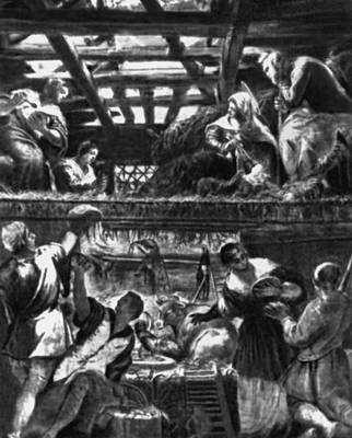 Тинторетто. «Поклонение пастухов». 1565—88. Скуола ди Сан-Рокко. Венеция.