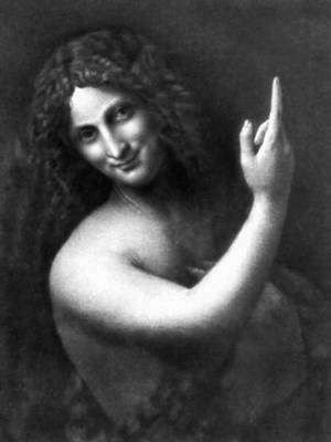 Леонардо да Винчи. «Иоанн Креститель». 1513—17. Лувр, Париж.