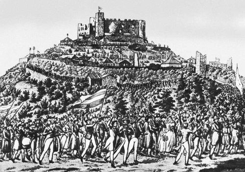 Гамбахское празднество 27 мая 1832. Гравюра 19 в.