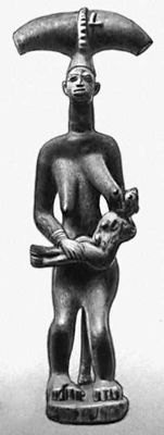 Деревянная скульптура. «Жрица бога Шанго». Народ йоруба.