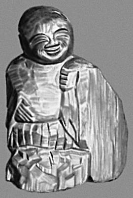 Скульптура. Энку (Япония). «Отшельник». Дерево. 17 в. Храм Каннондзи. Нагоя.