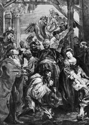 Барокко. П. П. Рубенс. «Поклонение волхвов». 1624. Королевский музей изящных искусств. Антверпен.