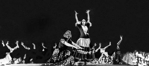 Сцена из балета «Любовь и колдовство» на музыку М. де Фальи. Труппа «Испанский балет Антонио». 1966.
